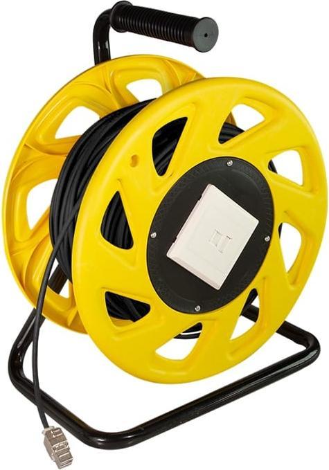 Produktbild LogiLink Mobile Kabeltrommel Cat.7 S/FTP, TPE, 60 m (S/FTP, CAT7, 60 m)