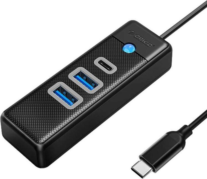 Immagine prodotto Orico Hub da USB-C a 2x USB 3.0 + USB-C, 5 Gbps, 0,15 m (nero) (USB-C, 3 Porti)
