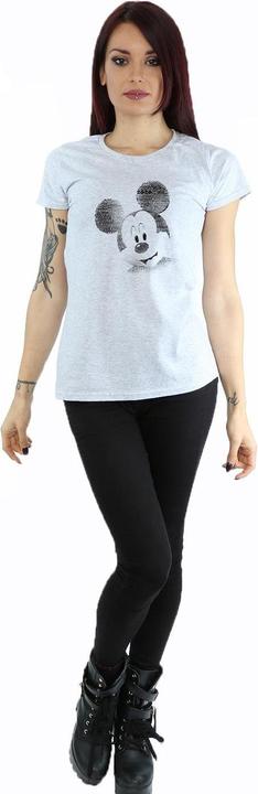 Immagine prodotto Disney Mickey Mouse Text Face Maglietta Donna (L)
