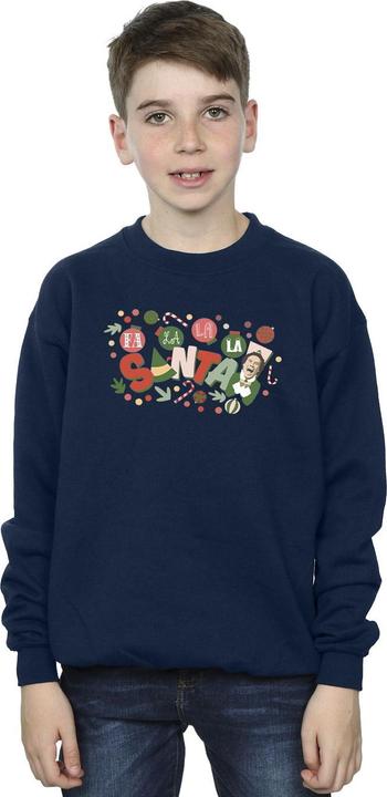 Actual product image Elf Boys Santa Fa La La Sweatshirt (140, 146)
