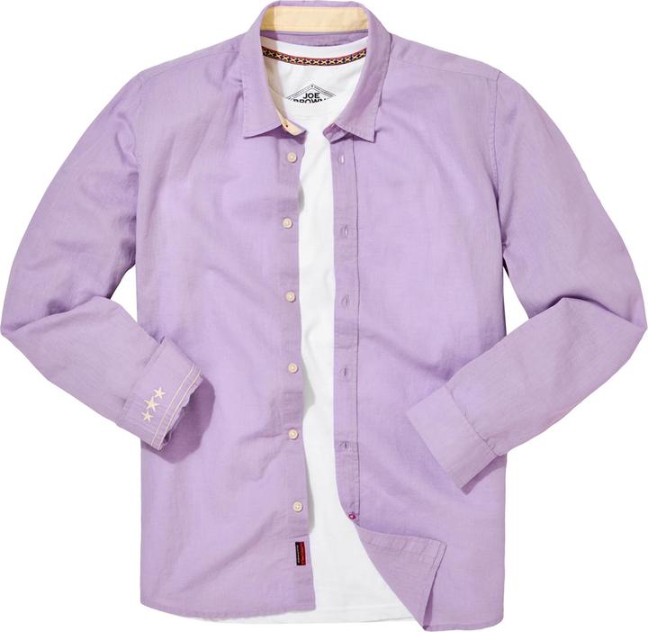 Actual product image Joe Browns Linen Blend Long Sleeve Shirt (M)