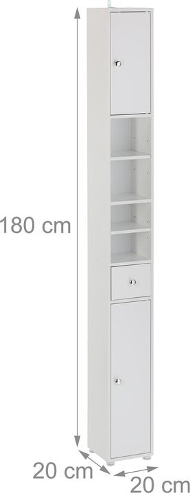Actual product image Relaxdays Bathroom storage (20 x 20 x 180 cm)