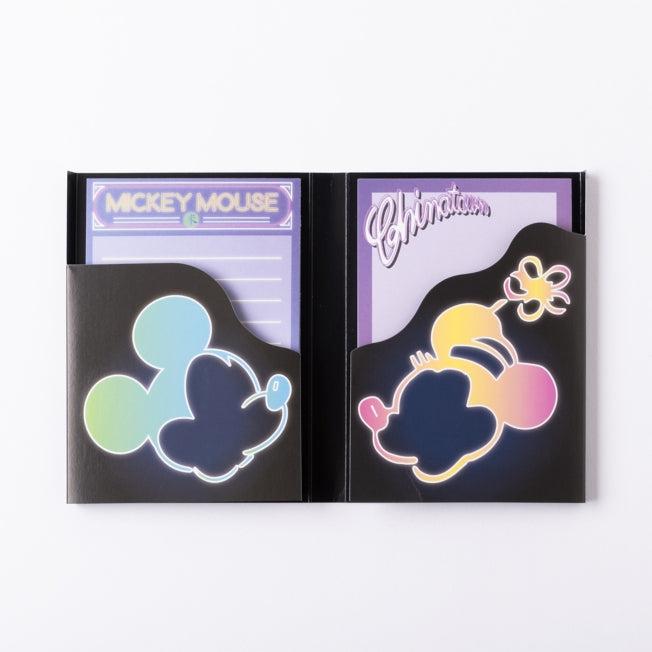 Actual product image Disney Store - China Town Pata Pata Memo (Neon Mickey Minnie) - Notebook
