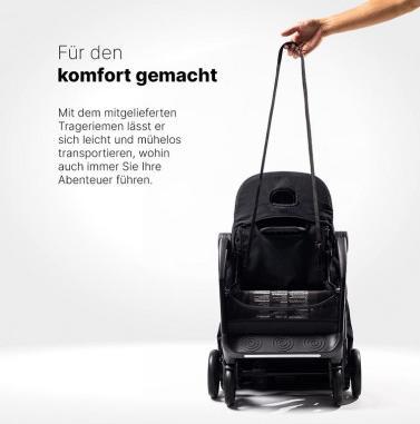 Productafbeelding Hamilton by yoop Kinderwagen S1 Plus Schwarz - Leichtgewicht Buggy - MagicFold™ Technology