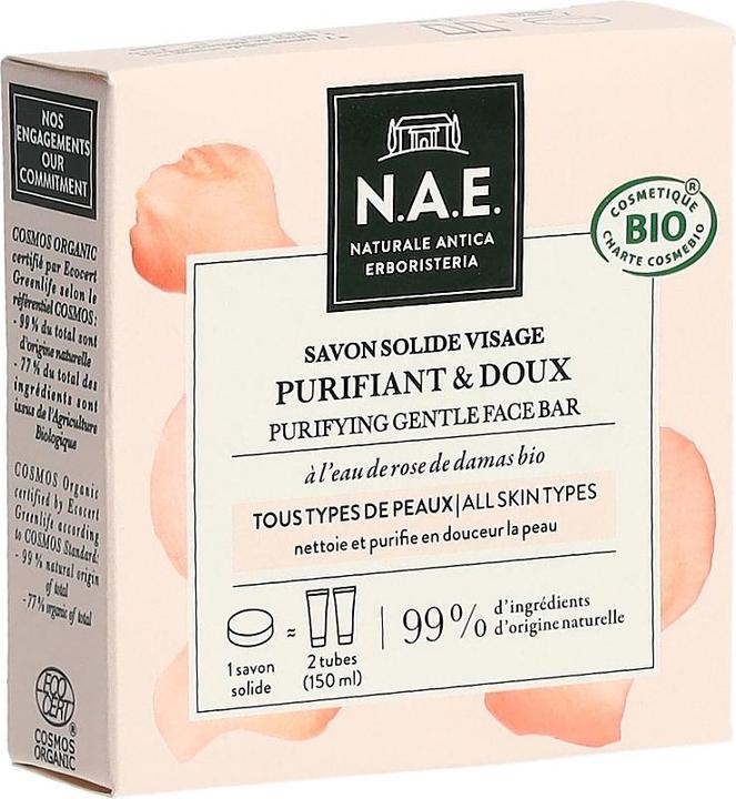 Immagine prodotto N.A.E. Naturale Antica Erboristeria Barretta purificante delicata per il viso, con certificazione (Sapone)