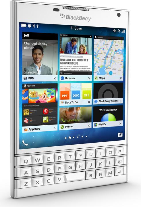 BlackBerry Passport (32 GB, Weiss, 4.50", Single SIM, 13 Mpx, 4G)