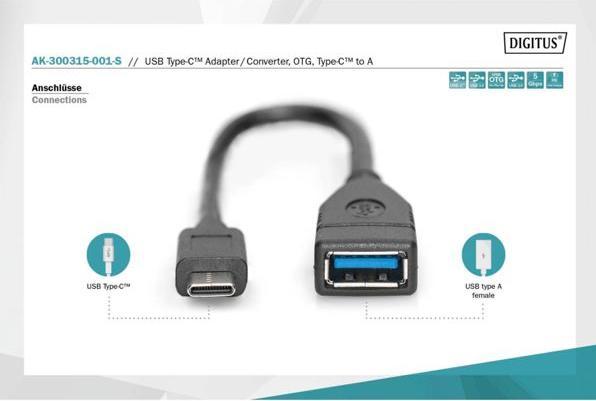Produktbild Digitus AK-300315-001-S (0.15 m, USB 3.0, USB 3.1)