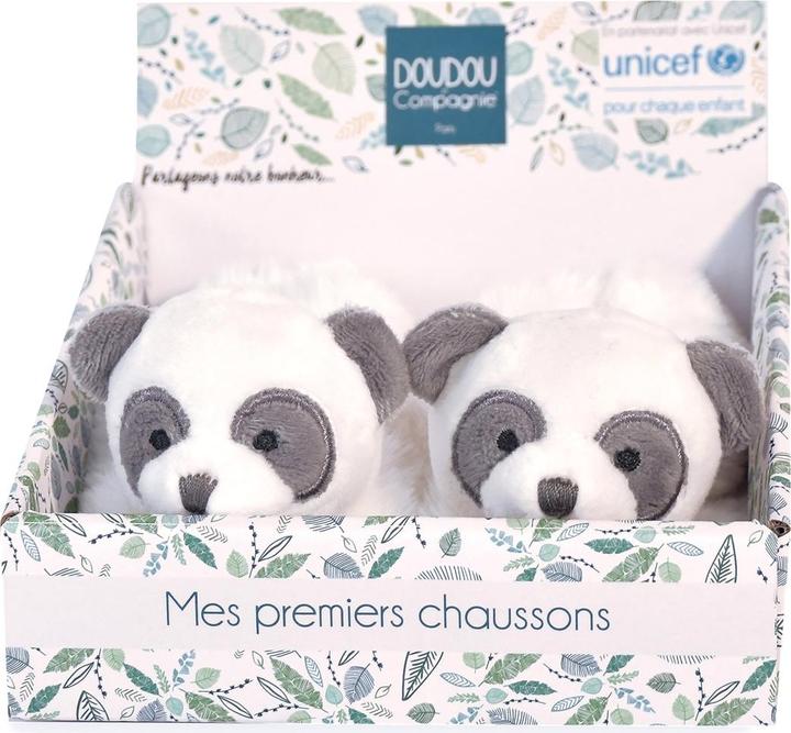 Productafbeelding Doudou et Compagnie Unicef Footies met rammelaar Panda 0-6M
