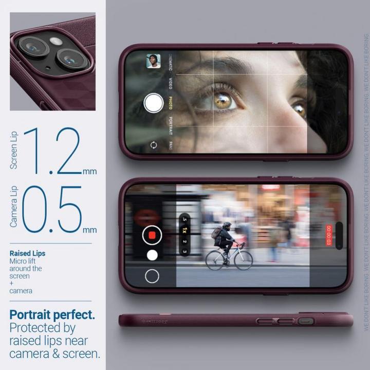Produktbild Caseology Parallax MAG iPhone 15 6.1" Magsafe Burgundowy/Burgundy ACS06820 (Apple iPhone 15)