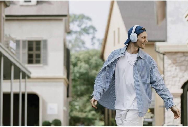 Produktbild OneOdio Handy Over Ear Kopfhörer Bluetooth® Blau Noise Cancelling (ANC, 75 h, Kabellos)