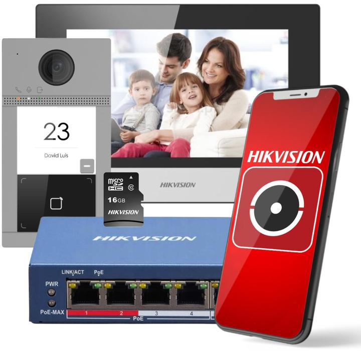 Produktbild Hikvision DS-KIS604-S(C) Türsprechstellenset IP (Ethernet)