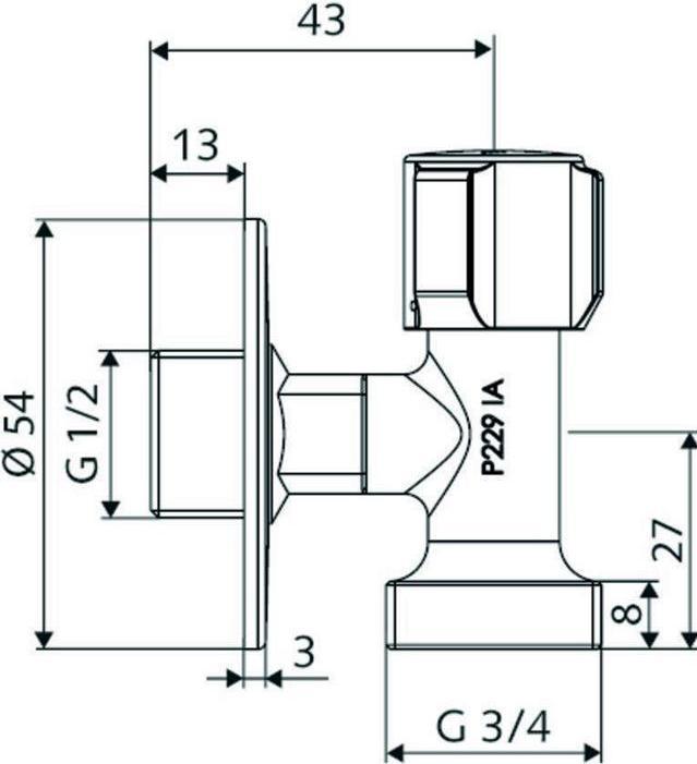 Actual product image Schell Device connection valve