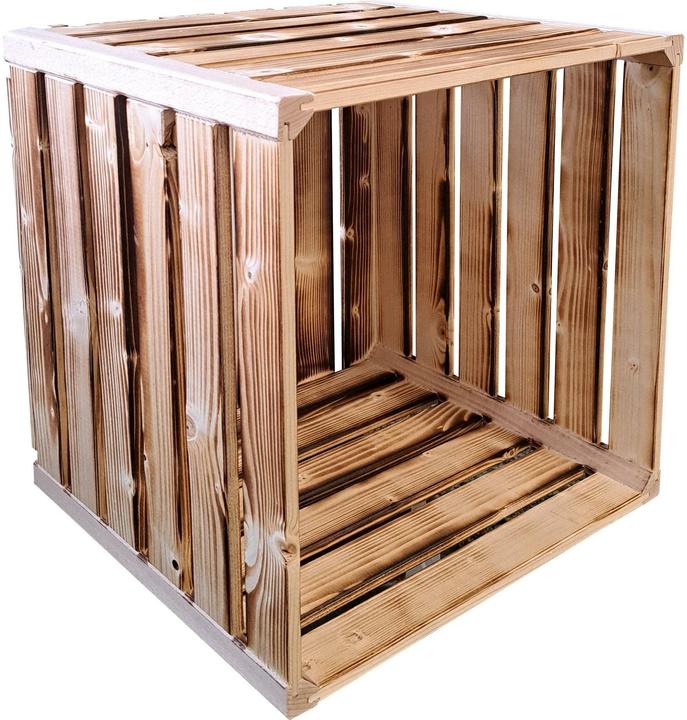 Produktbild Holz Zollhaus Holzharasse geflammt, 35 x 35 x 32 cm (35 x 35 x 32 cm)