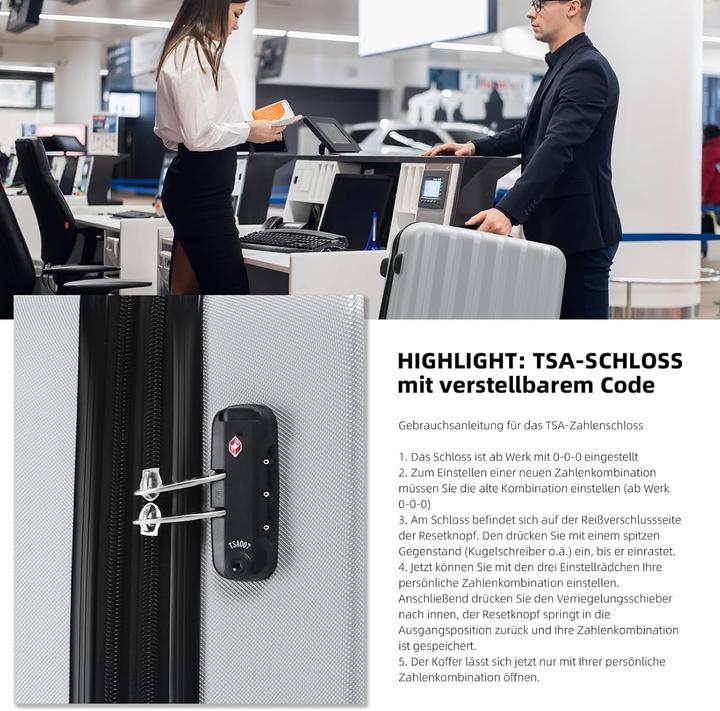 Actual product image Beibye 3-teiliges Reisekofferset 2080 (Hand luggage (up to 50 litres), M (50 - 90l), L (90 - 115l))