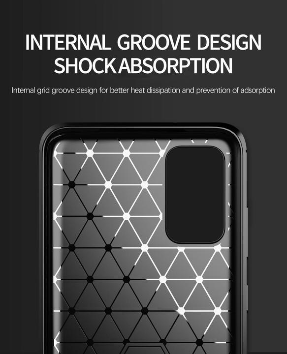 Image du produit Cadorabo TPU Ultra Slim carbon edelstahl Combi Cover (Samsung Galaxy S20+)