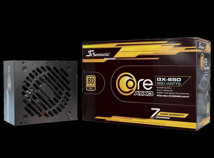 Actual product image Seasonic Core GX-650-V2 650W ATX3.1 black (650 W)