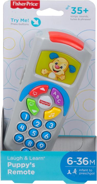 Actual product image Fisher-Price Learning fun doggie remote control educational toy for babies and toddlers with music and lights (German)