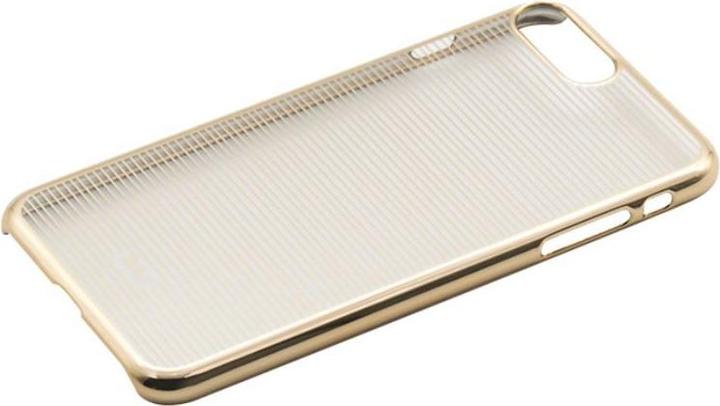 Actual product image Tellur Cover Hard Case for iPhone 7 Plus Horizontal Stripes gold (Apple iPhone 7 Plus)
