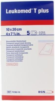 Energie-Label BSN T plus transparenter Wundverband 10x20cm mit Wundauflage (5 x)