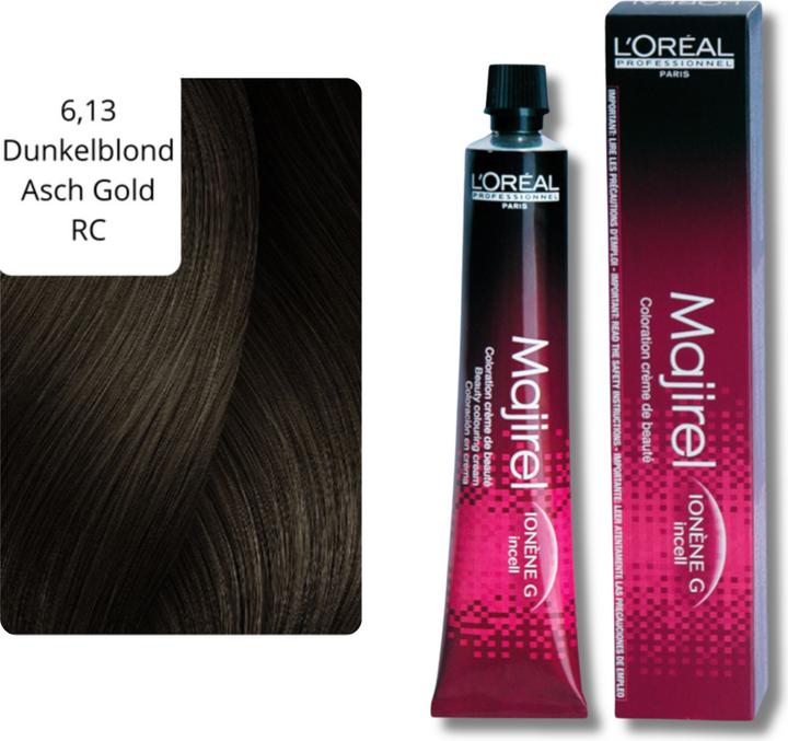 Image du produit L'Oréal Professionnel Majirel (6,13 Blond foncé Cendré Or RC,6.13 Blond foncé Cendré Or COOL INFORCED)