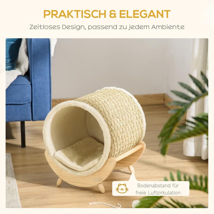 Actual product image PawHut Cat house with cushion (Cat)