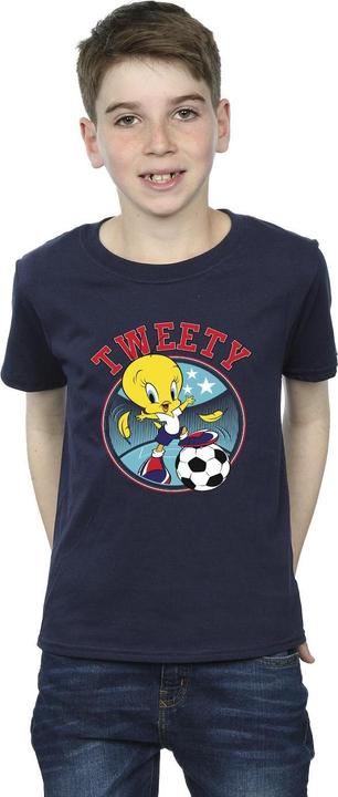 Immagine prodotto Looney Tunes Tweety Football Circle Maglietta Ragazzi (104)