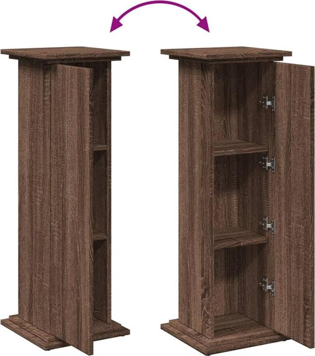 Image du produit VidaXL Poteau avec espace de rangement imitation chêne
