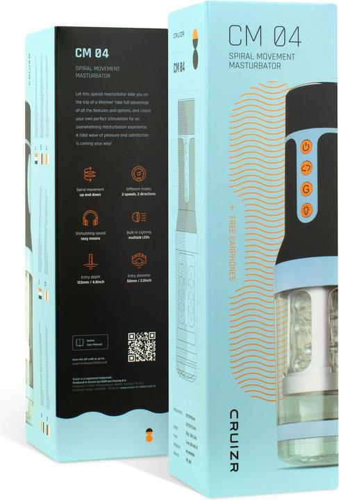 Actual product image Cruizr CRZ004 Rotating masturbator