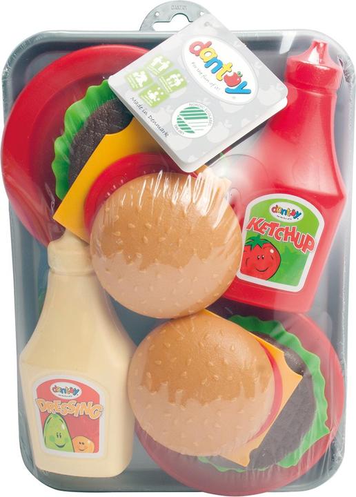 Produktbild dantoy Burger Set auf Tablett