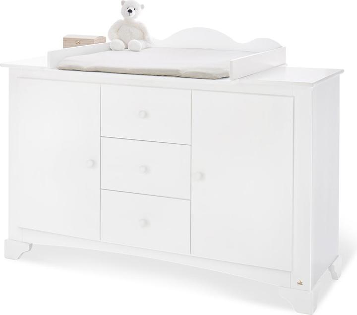 Produktbild Pinolino Kinderzimmer 'Pino' extrabreit gross (Babybett, Wickelkommode, Kinderkleiderschrank)