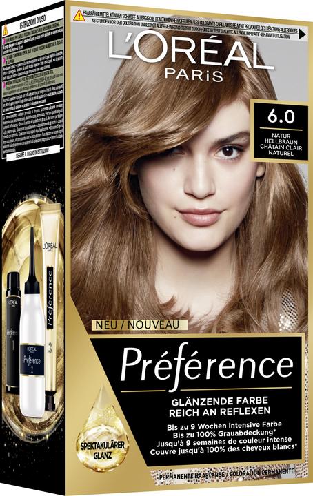 Produktbild L'Oréal Paris Preference Core (Natur Hellbraun, Châtain clair naturel)