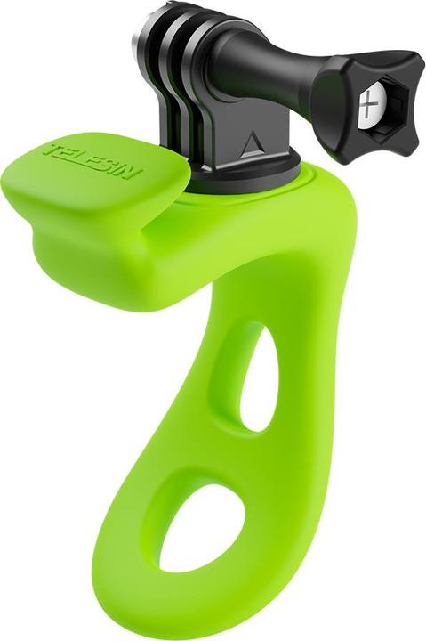 Telesin supporto in gomma per manubrio per action camera (verde)