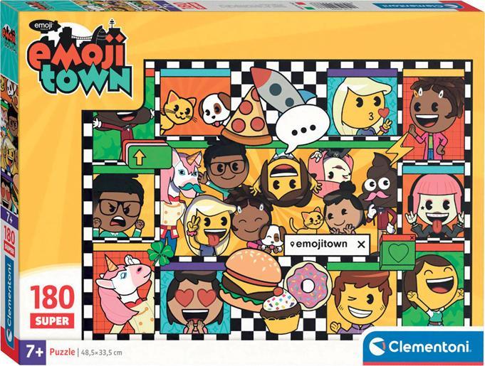 Immagine prodotto Clementoni Puzzle Super Colour Emoji Town, 180 pezzi. (180 pezzi)