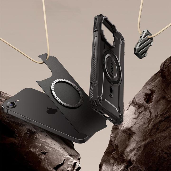 Actual product image Supcase - Unicorn Beetle XT MagSafe - iPhone 16e - Black (Apple iPhone 16e)
