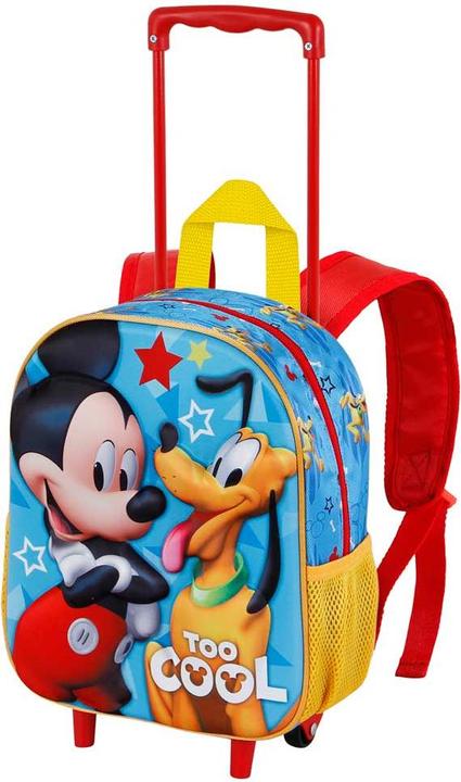 Karactermania Mickey Mouse Pal-Small 3D Backpack with Wheels, Blue, 26 x 34 cm, Capacity 12.5 L (12.50 l)