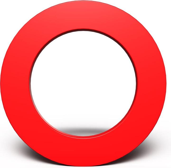 Actual product image Bulls Plain PU Surround Red