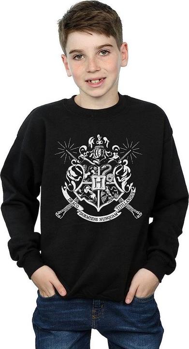 Immagine prodotto Felpa con bacchette con stemma di Hogwarts per ragazzi (152, 158)