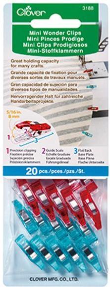 Etichetta energetica Clover Clip in tessuto blu/rosso