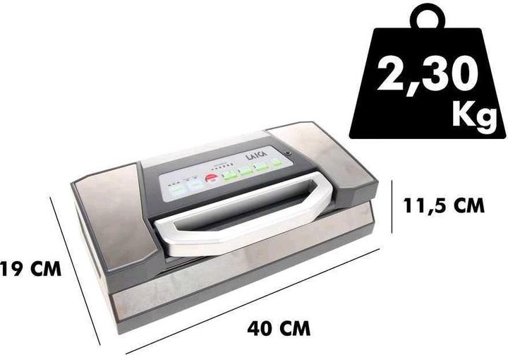 Produktbild Laica VACUUM MACHINE VT3225 18L/MIN. BLACK AND SILVER