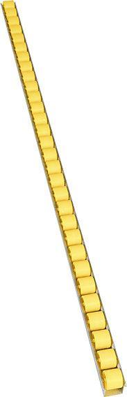 Image du produit kaiserkraft Rail à galets cylindriques, à intervalles de 33 mm, Ø 28 mm, plastique, longueur
