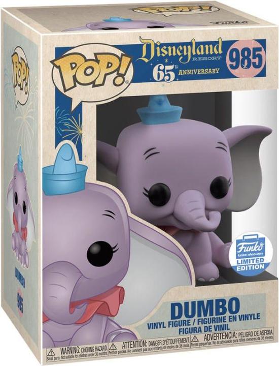 Immagine prodotto Funko POP! Dumbo del 65° Anniversario Disney (viola) Esclusivo