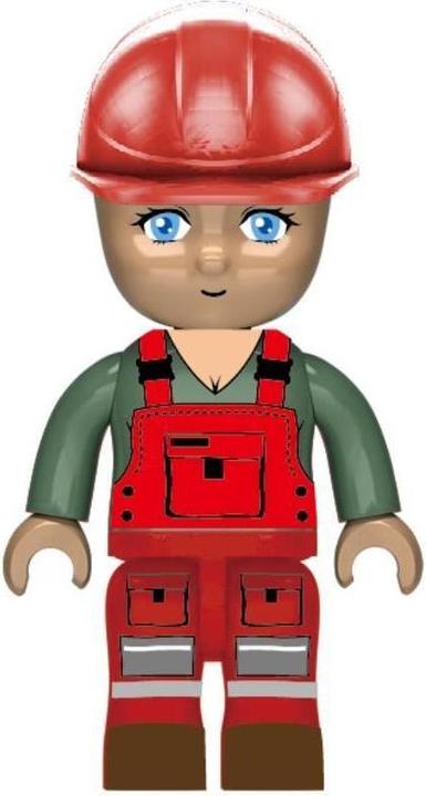 Actual product image Kiddicraft KIDDIZ figure pack construction crew
