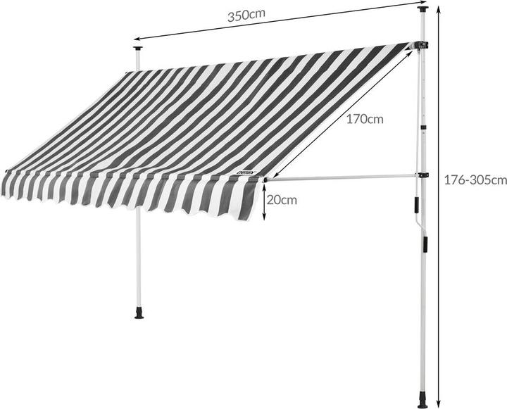 Actual product image Detex Awning (3.50 m)
