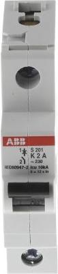 Produktbild ABB Sicherungsautomat S200 Typ K 2A 6kA