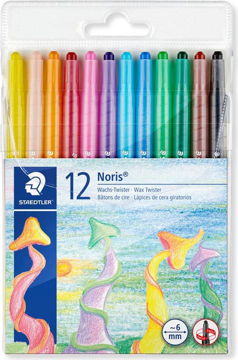 Actual product image Staedtler Noris 221 (e) (Pink, Yellow, Light blue, Light green, Peach, Orange, Blue, Red, Green, Black, Brown, Violet, 12 x)