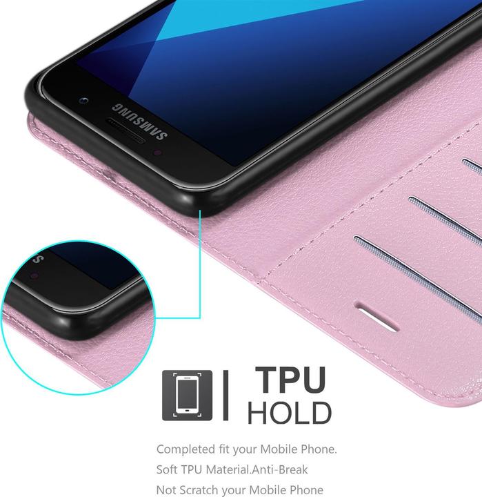 Actual product image Cadorabo Book with stand function cover (Samsung Galaxy A3 (2017))