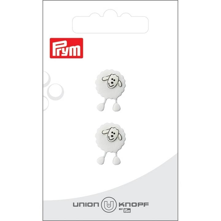 Actual product image Prym Buttons sheep 18 mm, 2 pieces, white