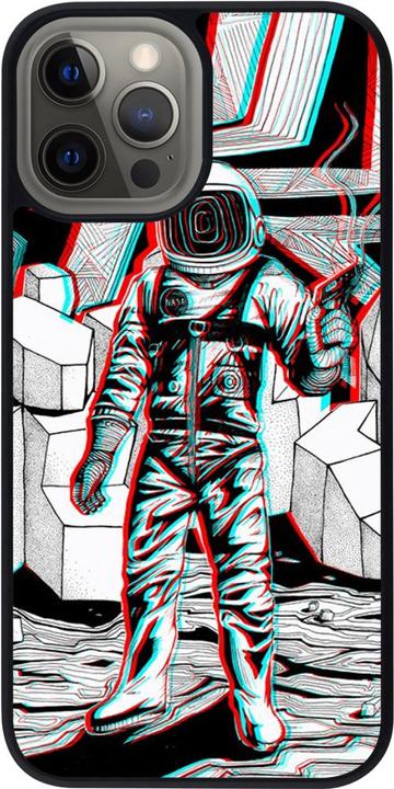 Produktbild PhoneLook Hülle Silikon schwarz Anaglyph Astronaut (Apple iPhone 12 Pro Max)