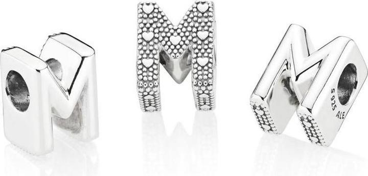 Productafbeelding Pandora Letter M (Zilver)