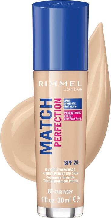 Image du produit Rimmel London Match Perfection 81 Fair Ivory 30ml (D9AE95)